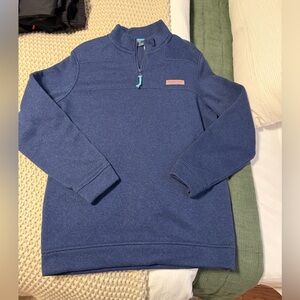 Vineyard Vines Men's Navy Zip-Up Sweater